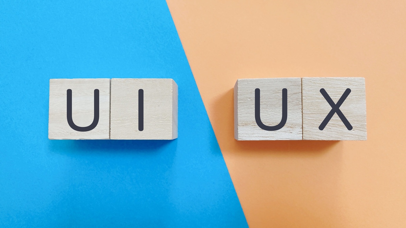 UIとUXの概念を示すブロック
